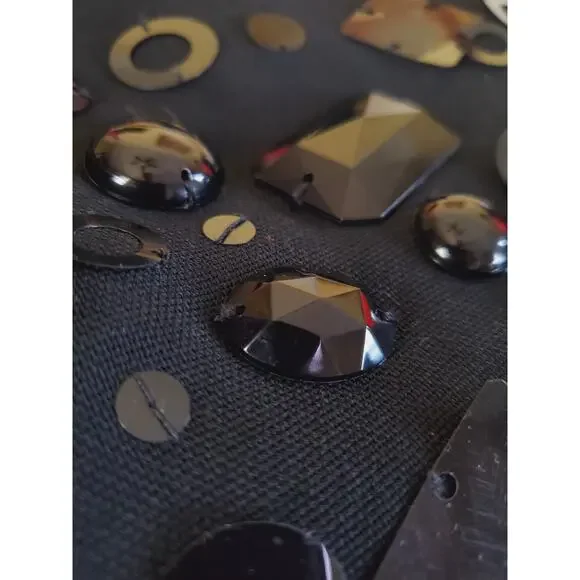 Moschino Black Wool A-Line Embellished Skirt Womens M - Picture 4 of 8